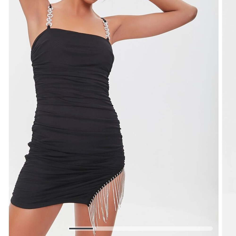 SOLD Forever 21 Black Bling Dress